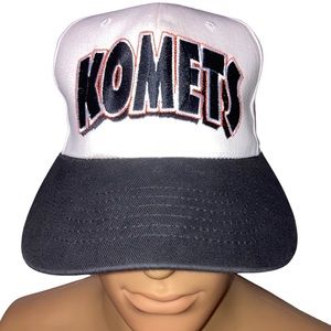 Vintage Fort Wayne Komets IHL COVEE Snapback Hat Twins Enteprise Rare hat cap